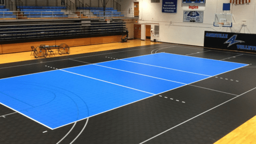 Volleyball court flooring