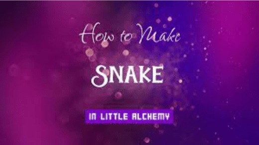 How to make snake in little alchemy 1