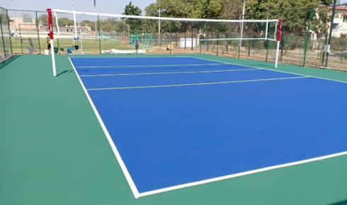 synthetic volleyball court flooring